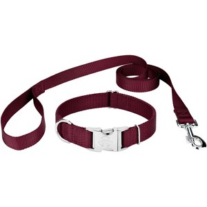 Country Brook Petz Premium Nylon Dog Collar and Leash Set for Small Medium Large Dogs - Vibrant 30+ Color Selection - 1 of 4