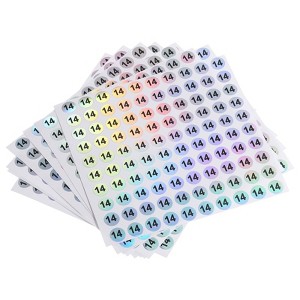 Unique Bargains Office Home Warehouse Self-Adhesive Reflective Sticker 10 Sheets - 1 of 4