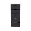 NicBex 5-Drawer Narrow Chest of Drawers, Tall Dresser, Slim Storage Cabinet for Bedroom, Closet & Small Spaces - 3 of 4