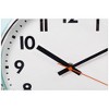 Kiera Grace 13" Ashton Wall Clock Teal: Modern Indoor Glass Decor, Analog Display, No Battery Included - 3 of 4