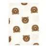 Hudson Baby Cotton Flannel Burp Cloths Bundle, Brown Bear, One Size - 3 of 4
