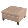 Luxury Large Square Storage Ottoman - HomePop - 3 of 4
