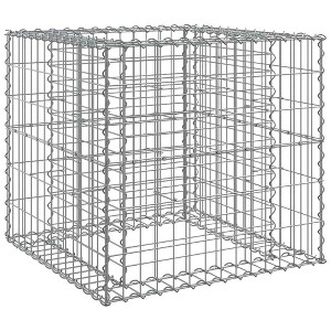 vidaXL Gabion Basket Silver Galvanized Iron Medium Durable - 1 of 1