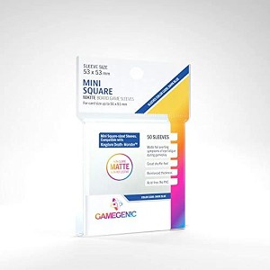 Gamegenic Matte Board Game Sleeves 50ct Mini Square - 1 of 4