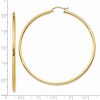 Black Bow Jewelry 2mm x 60mm 14k Yellow Gold Classic Round Hoop Earrings - 4 of 4