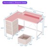 L Shaped Desk with Power Outlets & LED Lights - 2 of 4