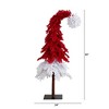 Nearly Natural 9-ft Holiday Red Santa’s Hat Christmas Tree with 500 LED Lights and 1272 Bendable Branches - 2 of 4