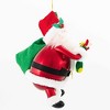 De Carlini Italian Ornaments 7.5 Inch Sack O' Cheer Christmas Tree Ornament , Christmas Decor Santa Stocking Mgd (1PC) - 4 of 4