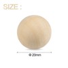 Unique Bargains Natural Small Wooden Round Balls for Crafts and DIY Projects 100 Pcs - 2 of 4