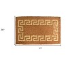 HomeRoots 36" X 60" Brown Coir Greek Key Outdoor Door Mat - 3 of 4