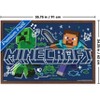 Trends International Minecraft: Doodle - Steve & Creeper Variant Framed Wall Poster Prints - 3 of 4