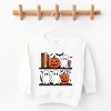 Halloween Bookshelf Ghosts - Toddler Graphic Sweatshirt and Youth Graphic Sweatshirt - 2 of 3