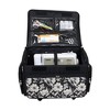 Everything Mary XL 4 Wheel Collapsible Rolling Sewing Machine Storage Case, Artistic Floral - 2 of 4