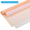 Unique Bargains Decorative DIY Craft Bouquet Gift Packaging Wrap Paper 22.4" x 22.4" 40 Sheets Champagne Pale Pink - 3 of 4