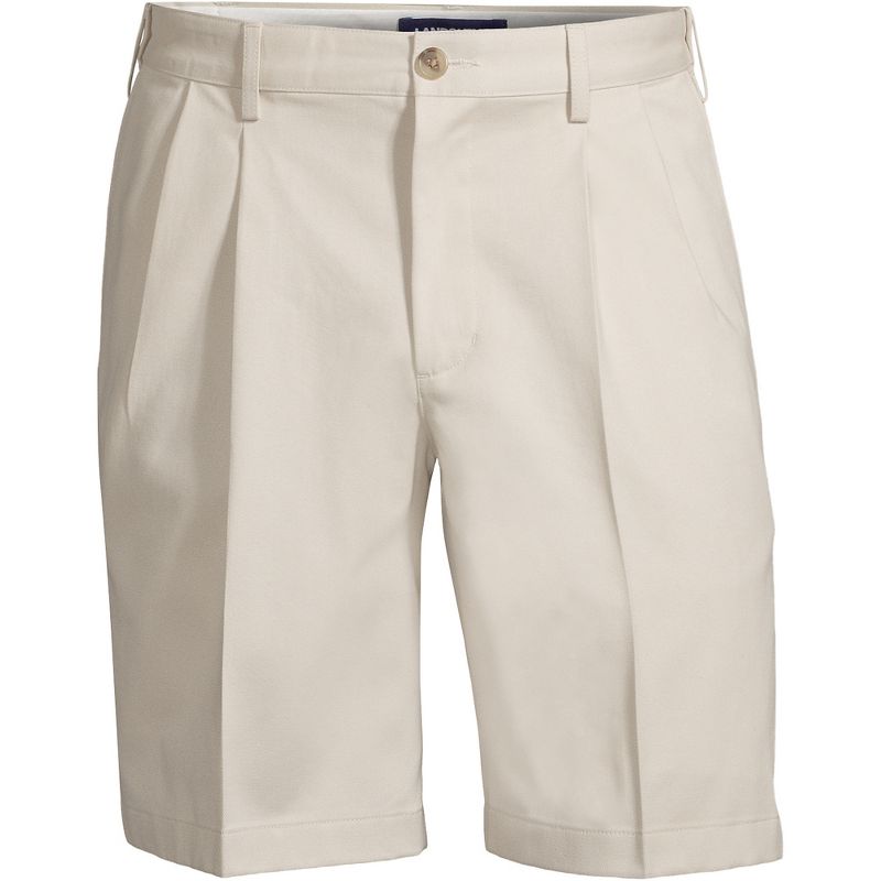 Lands' End Men's Comfort Waist Pleated 9" No Iron Chino Shorts, 3 of 5