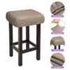 Unique Bargains Polyester Soft Thick Anti-Wrinkle Bar Saddle Seat Stool Covers 4 Pcs - 3 of 4