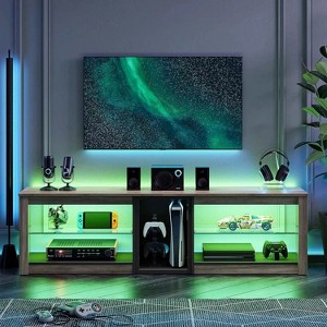 Bestier Entertainment Center LED Gaming TV Stand for 65 Inch TV - 1 of 4