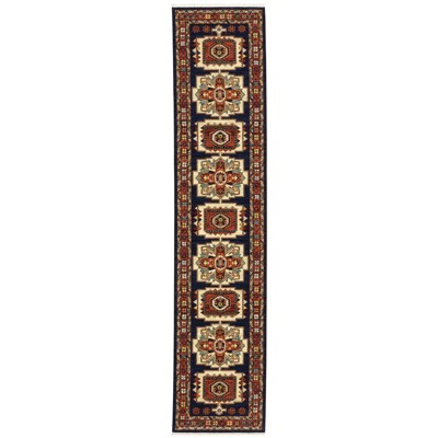 Oriental Weavers Lilihan 090B6 Blue/ Red Indoor Area Rug - 2'6" x 12'