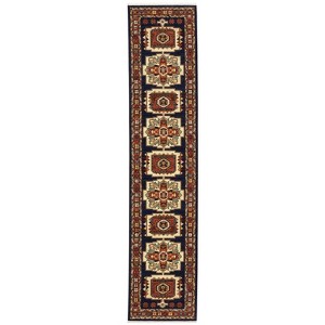 Oriental Weavers Lilihan 090B6 Blue/ Red Indoor Area Rug - 2'6" x 12' - 1 of 4