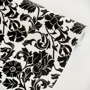 17.7 x 394" Peony Peel and Stick Wallpaper – Décor for Bedroom, Living Room, Bathroom– Elegant Floral Home Accent - 1 of 3