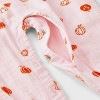 Baby Halloween Long Sleeve Gauze Pumpkin Romper - Cat & Jack™ Pink - 4 of 4