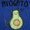 Womens Avogato Funny T shirt Avocado Cat Cute Face Graphic Novelty Tee for Girls - Crazy Dog Women's T Shirt - 2 of 4