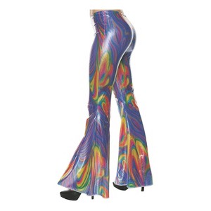 Underwraps Womens 70s Swirl Bell Bottom Pants - 1 of 2