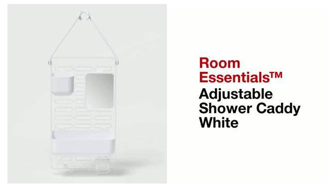 Adjustable Shower Caddy White - Room Essentials&#8482;, 2 of 5, play video