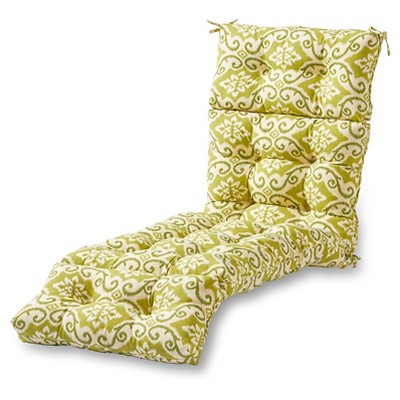 Shoreham Ikat Outdoor Chaise Lounge Cushion - Kensington Garden