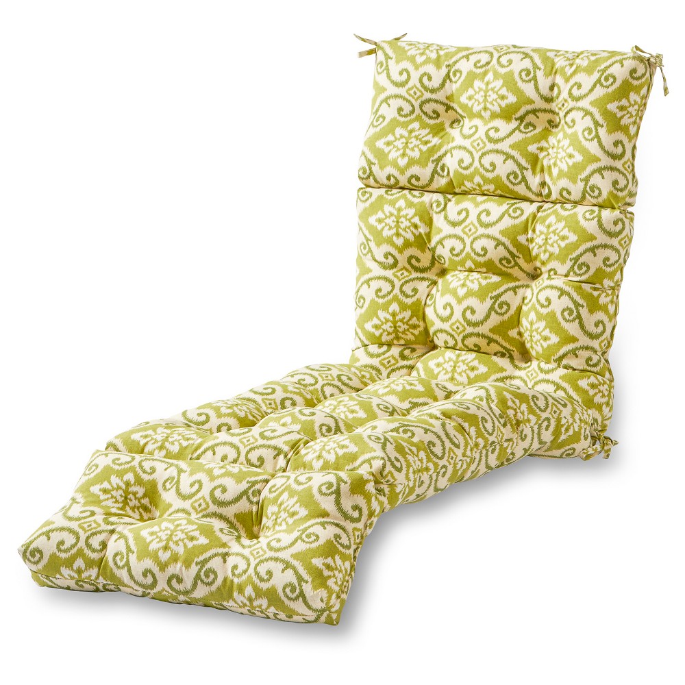 Photos - Pillow Kensington Garden Ikat Design Outdoor Chaise Lounge Cushion Shoreham: Reve