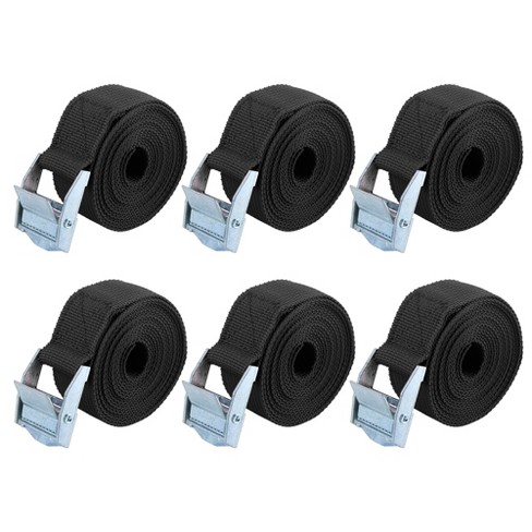 4pcs New Cam Buckle Straps Black Cargo Lashing Strap Luggage Tie