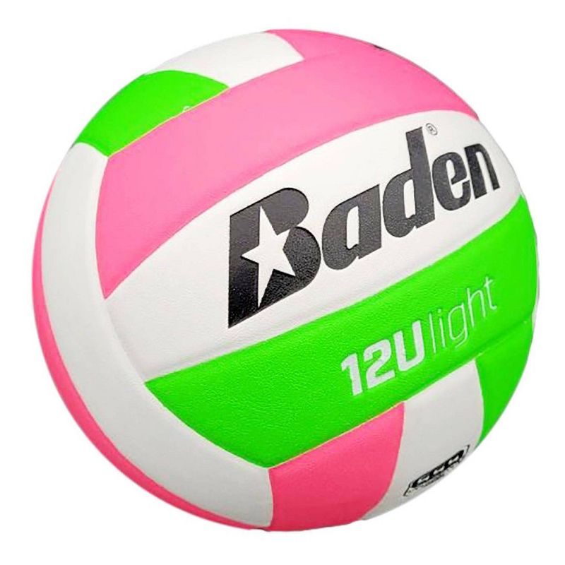 Baden Youth Series 12U Light Volleyball - Pink/Green, 4 of 5