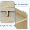 GustoWave Toy Storage Cabinet with Movable Drawers, Kids Bookshelf with Hidden Wheels, Multifunctional Storage Organizer for Playroom - 4 of 4