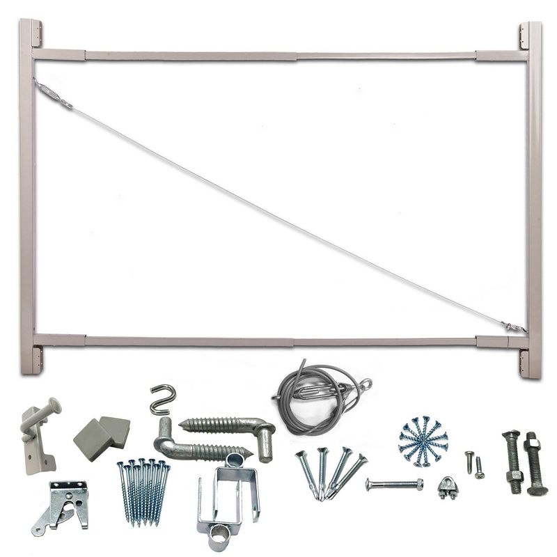 Adjust-A-Gate AG72 Steel Frame Anti Sag Gate Building Kit, 36 to 72 Inches Wide Opening Up To 6 Feet High Fence, 2 Pack, 2 of 7