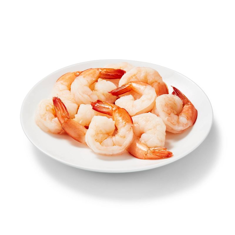Large Tail On Peeled &#38; Deveined Cooked Shrimp - Frozen - 41-50ct per lb/16oz - Good &#38; Gather&#8482;, 3 of 8
