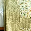 Slickblue Vermicelli Quilted Quilt Set, 8 Floral Design, Full/Queen, Cotton, Machine Washable, 3-Piece - 4 of 4