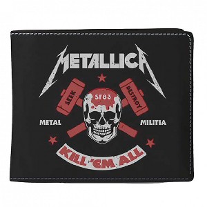 Mens Metallica Kill 'Em All Metal Militia Seek & Destroy Wallet - 1 of 1