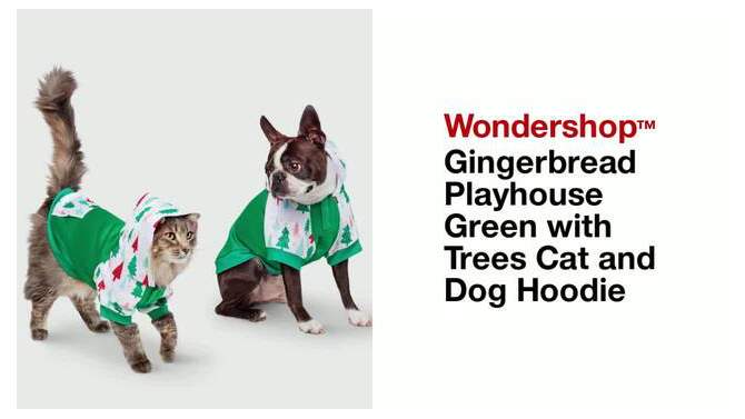 Gingerbread Playhouse Plush Rope Tree Dog Toy - Wondershop&#8482;, 2 of 14, play video