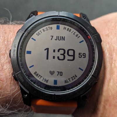 Garmin Fenix 7x - Sapphire Solar Mineral Blue Dlc Titanium With ...