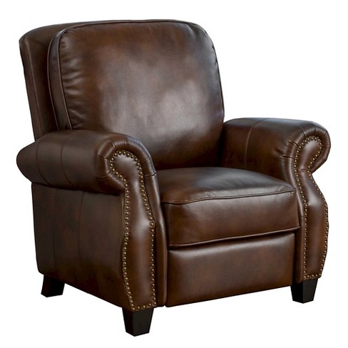 Torreon PolyurethaneLeather Recliner Club Chair Light Brown - Christopher  Knight Home
