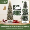 7.5ft Pre-Decorated Pencil Christmas Tree with 1075 Tips and 68 Pine Cones - 4 of 4