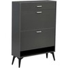 Acekool Tall Shoe Cabinet, Slim MDF Shoe Organizer, Scratch-Resistant, Entryway Storage, 31.5"x9.4"x43.3", Modern Space-Saving Design - 4 of 4