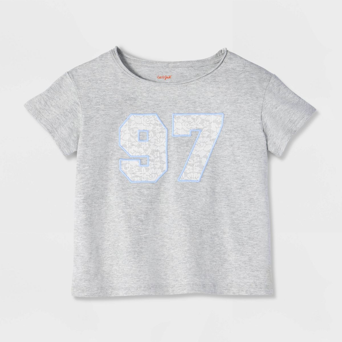 Girls' Short Sleeve Relaxed 100% Cotton Off the Shoulder Graphic T-Shirt - Cat & Jack™ - thumbnail 8