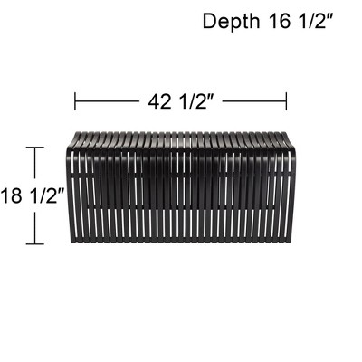 Modern Eco-Friendly Black Bamboo 44" Bench