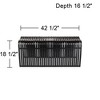 55 Downing Street Verana 42 1/2" Wide Black Finish Modern Bent Bamboo Wood Bench - 4 of 4