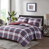 Gulches Twin Twin XL Blue Plaid 2 Piece Comforter Set Ultra Soft Microfiber - 2 of 4