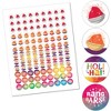 Big Dot of Happiness Holi Hai - Festival of Colors Party Round Candy Sticker Favors - Labels Fits Chocolate Candy (1 sheet of 108) - 2 of 4
