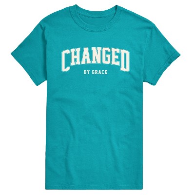 Men's - Instant Message - Changed By Grace Collegiate Short Sleeve Graphic T-Shirt