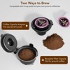 Kismile Single Serve Coffee Maker, Compatible with Capsule and Ground, 5 Brew Sizes Up to 14 Oz, Adjustable Funnel Height, Compact & Quick Brew - 3 of 4