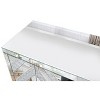 NicBex Mirrored TV Stand with Crushed Diamond Glass Doors, Modern Media Entertainment Center for Living Room, Silver - 4 of 4